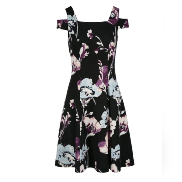 Ricki's midi black floral dress - Picture 1 of 10